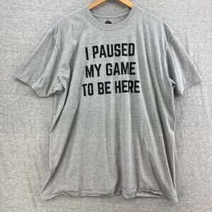 Ann Arbor Tshirt Mens 2 Extra Large Tee I Paused My Game to Be Here Short Sleeve